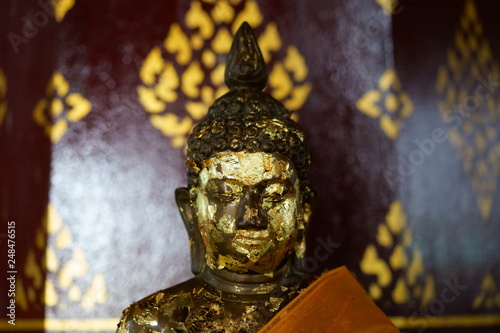Buddhism statue in a temple in Thailand  photo