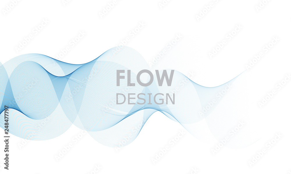 Flow shapes design Liquid wave Abstract flow shape