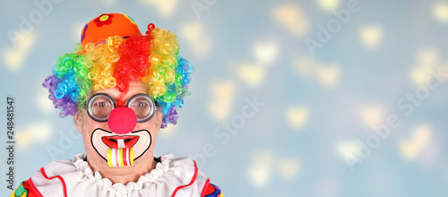 Fototapeta Naklejka Na Ścianę i Meble -  lustiger Clown - Fasching