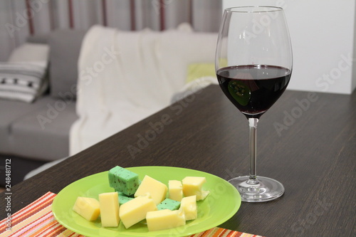 Red Wine with Cheese