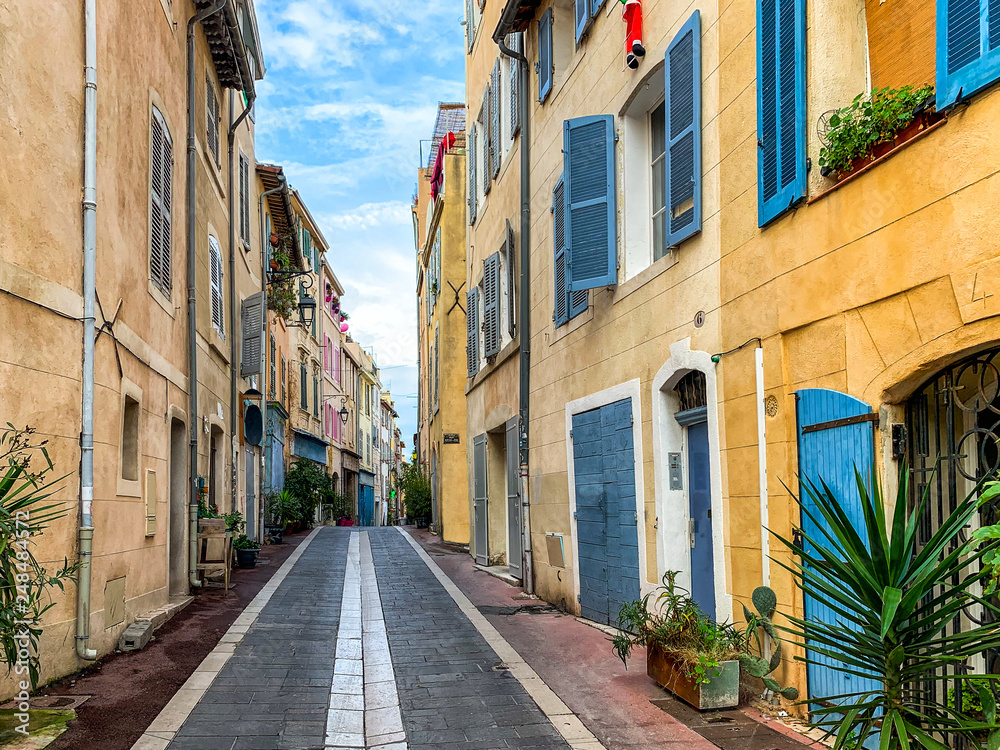 Street of Marseille's Panier, or Old Town district
