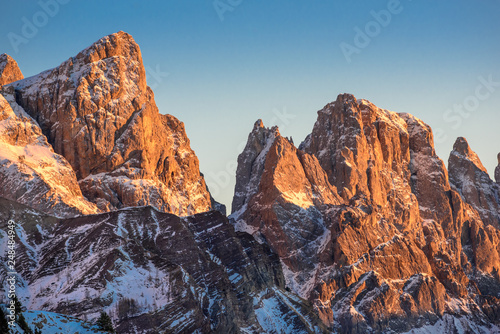 Passo Rolle, Pale di San Martino mountain, Trentino Alto Adige region, Dolomites Alps, Italy, Europe