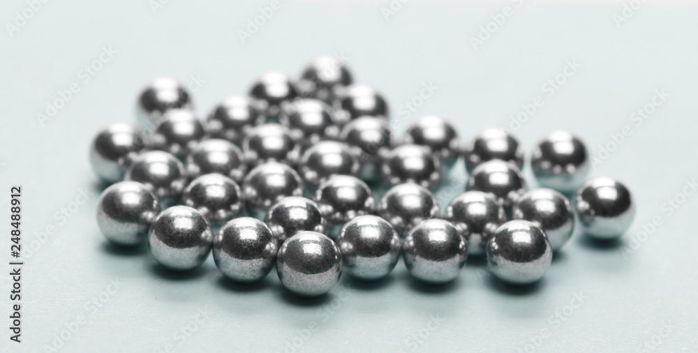 BB's silver balls on blue BB's silver balls on blue