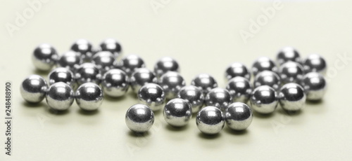 BB's silver balls on yellow