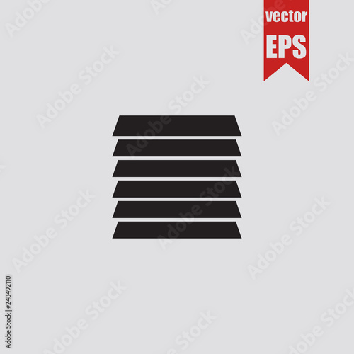 Jalousie icon.Vector illustration.