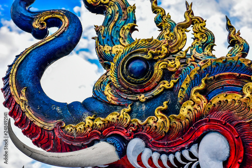 Wat Rong Suea Ten, Blue Temple, Chiang Rai, Thailand