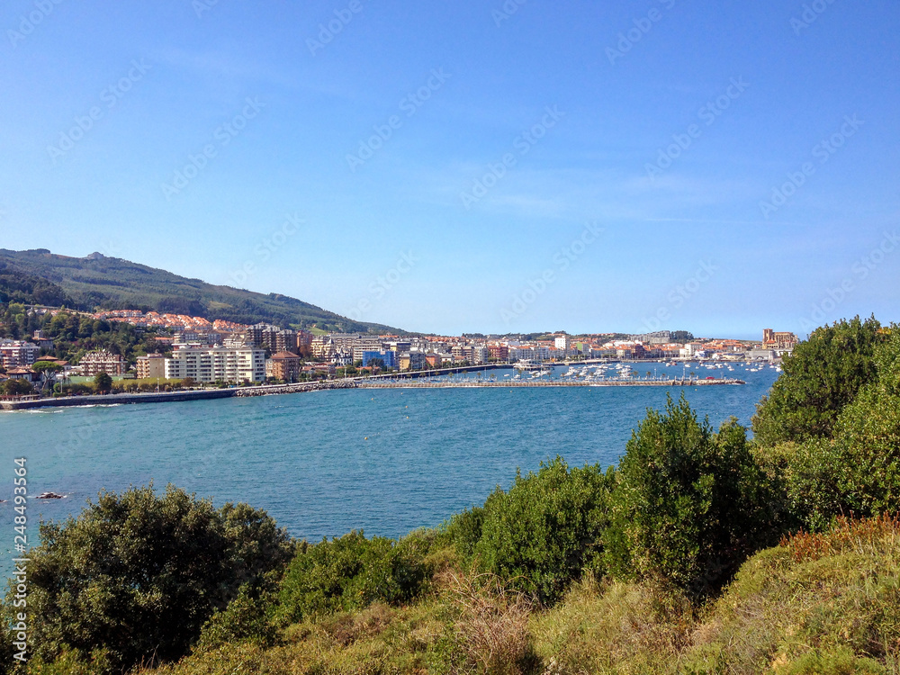 Castro Urdiales, Cantabria, the way of Saint James, pilgrimage route along the Northern coast of Spain