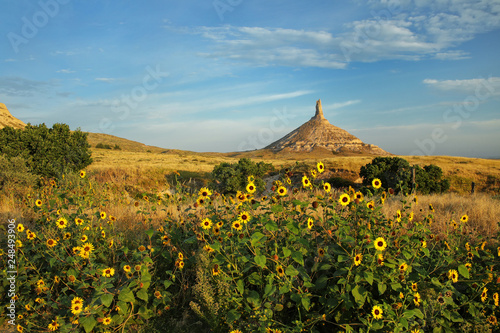 Chimney Rock National Historic Site, western Nebraska, USA