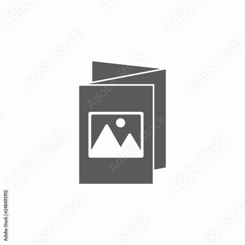 flyer icon, brochure vector