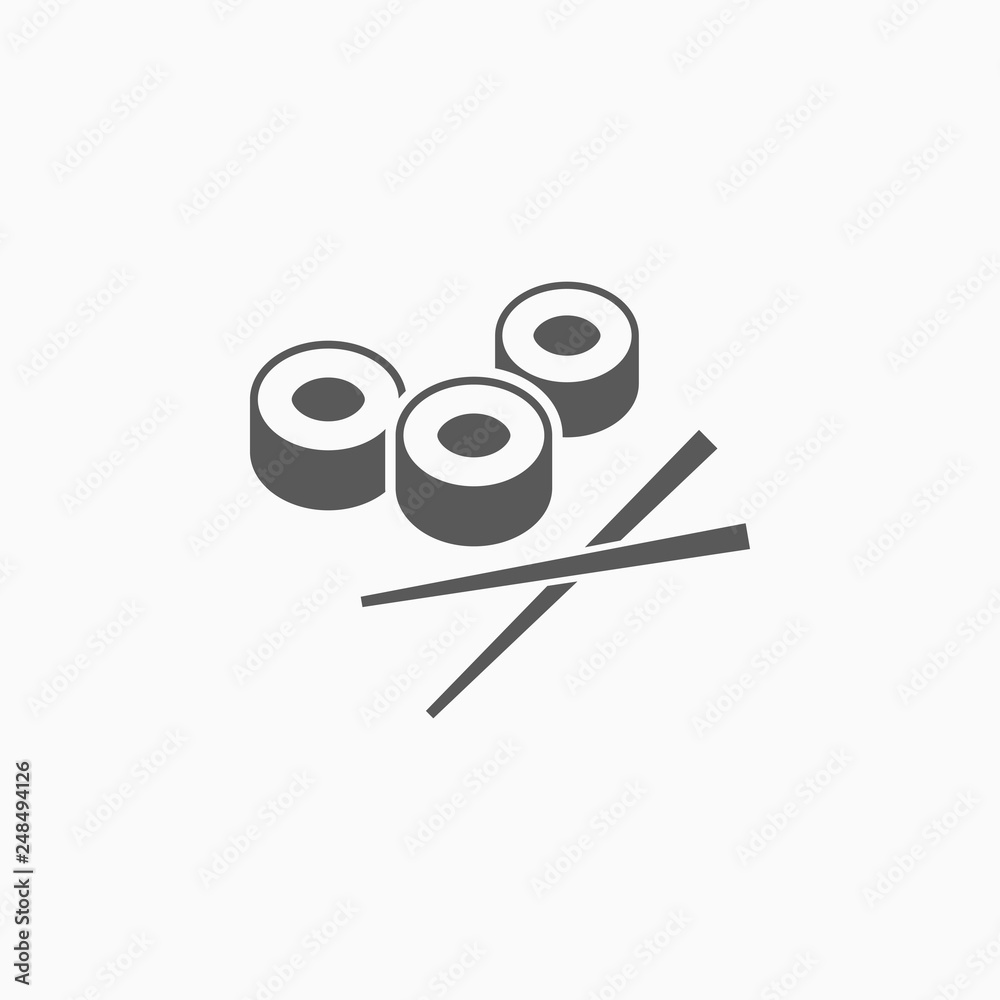 sushi icon, sushi vector sushi icon, sushi vector