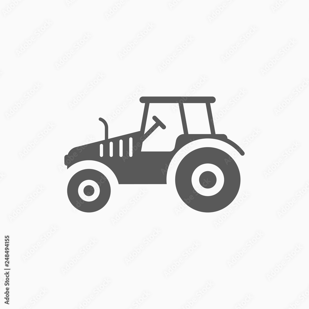 tractor icon, tractor vector