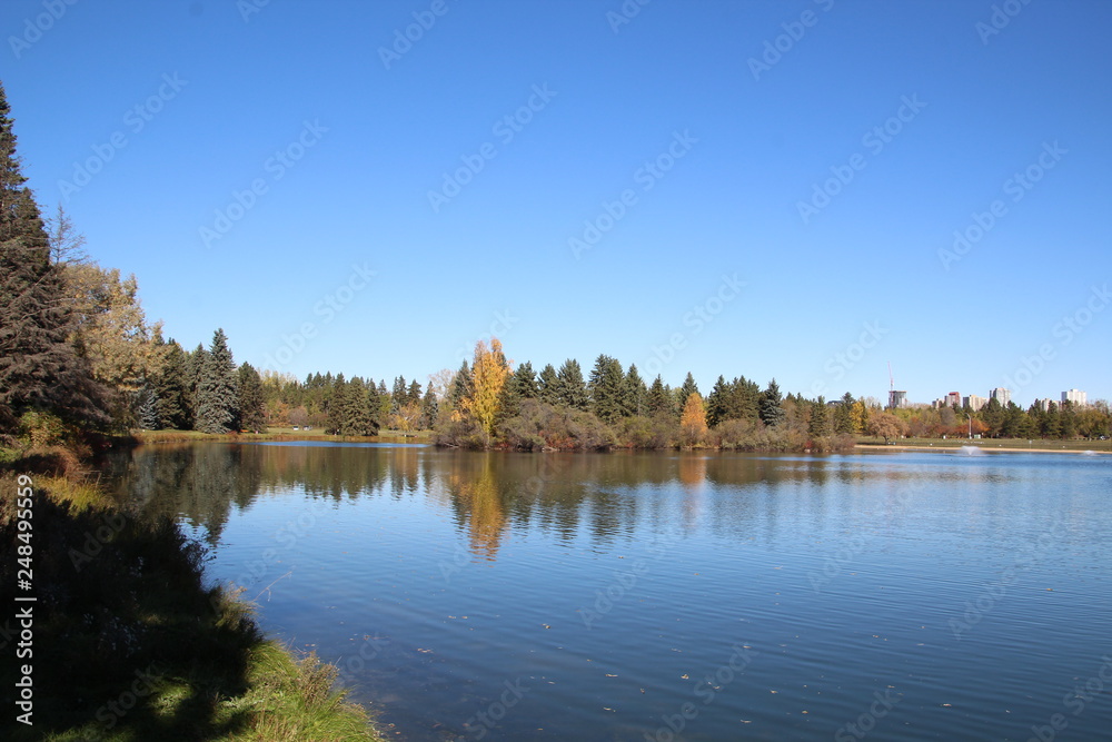 Reflections On The Lake, William Hawrelak Park, Edmonton, Alberta