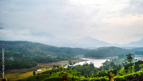 view of the village in mountains