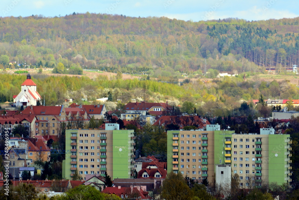Obraz premium panorama miasta Elblag, Polska