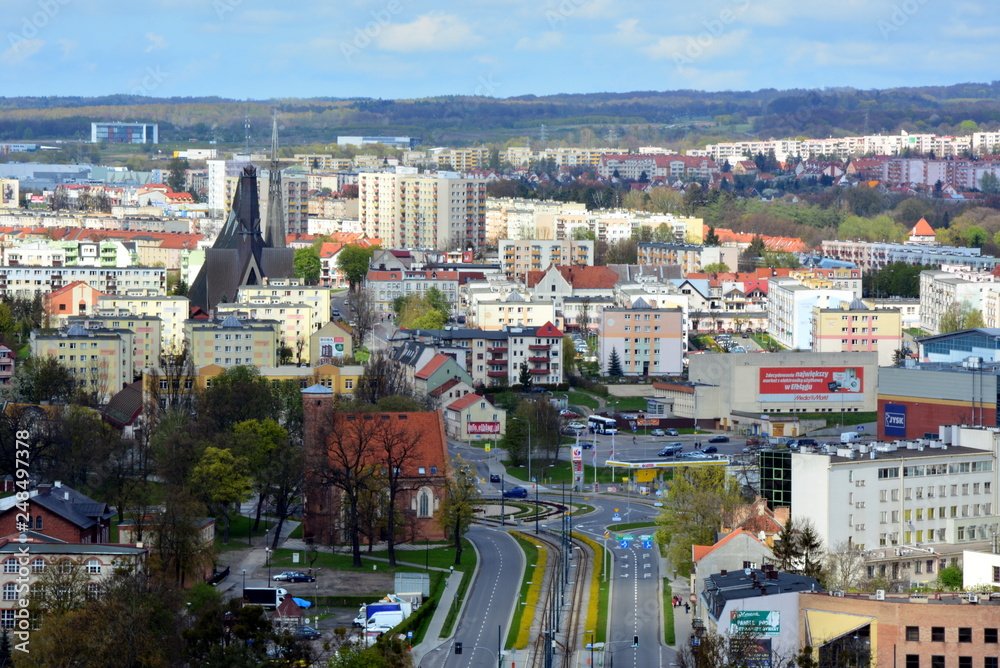 panorama miasta Elbląg, Polska
