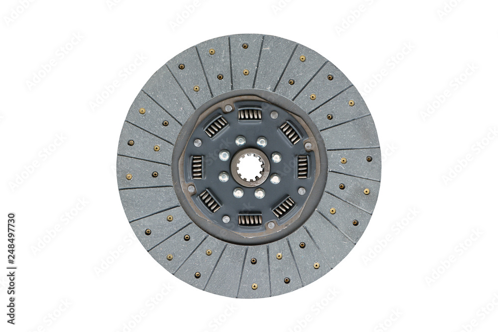 Car clutch isolated on a white background.
