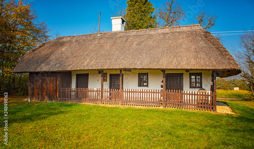Traditional countryside house in Szalafő, Hungary