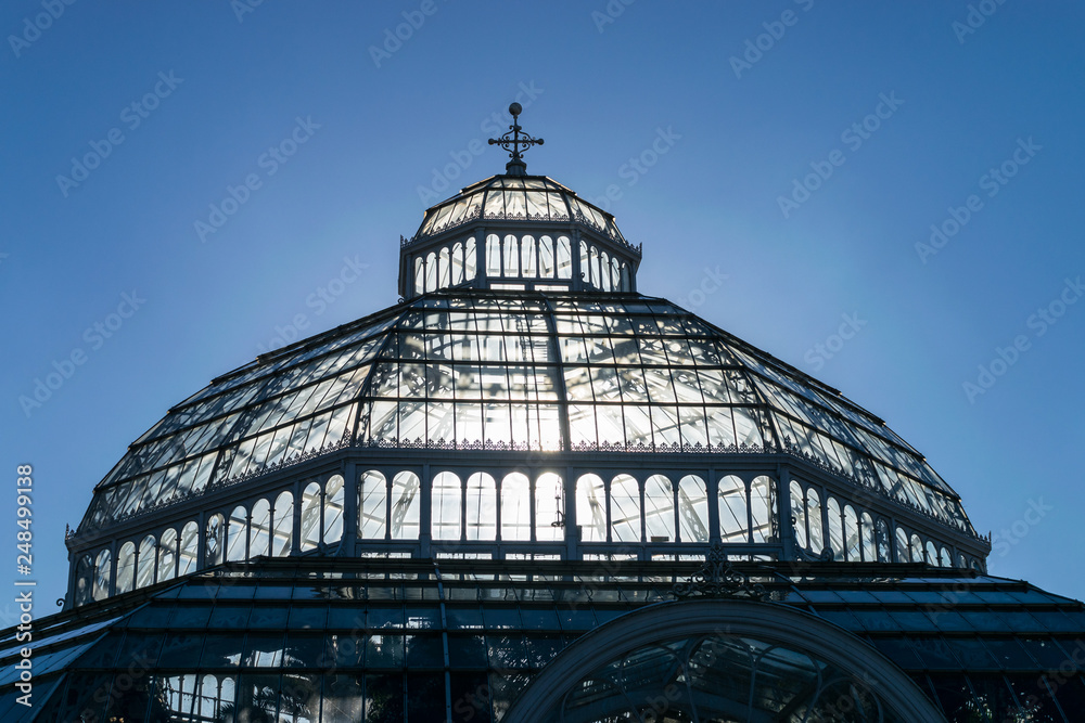 Dome of Sefton Park Palm House in Liverpool UK Dome of Sefton Park Palm House in Liverpool UK