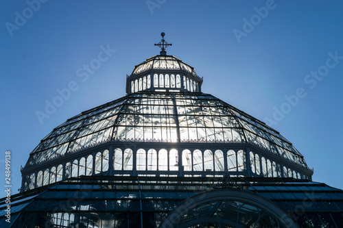 Dome of Sefton Park Palm House in Liverpool UK