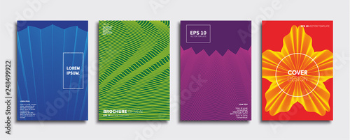 Vector cover designs. Future Poster template. Smartphone modern background set.