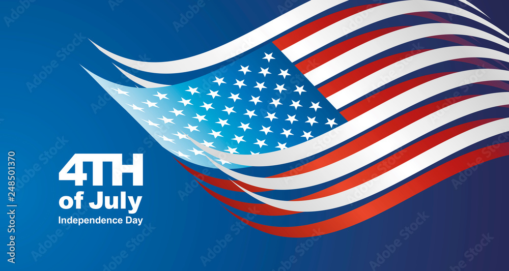 4th of july Independence Day abstract USA flag landscape greeting card 4th of july Independence Day abstract USA flag landscape greeting card