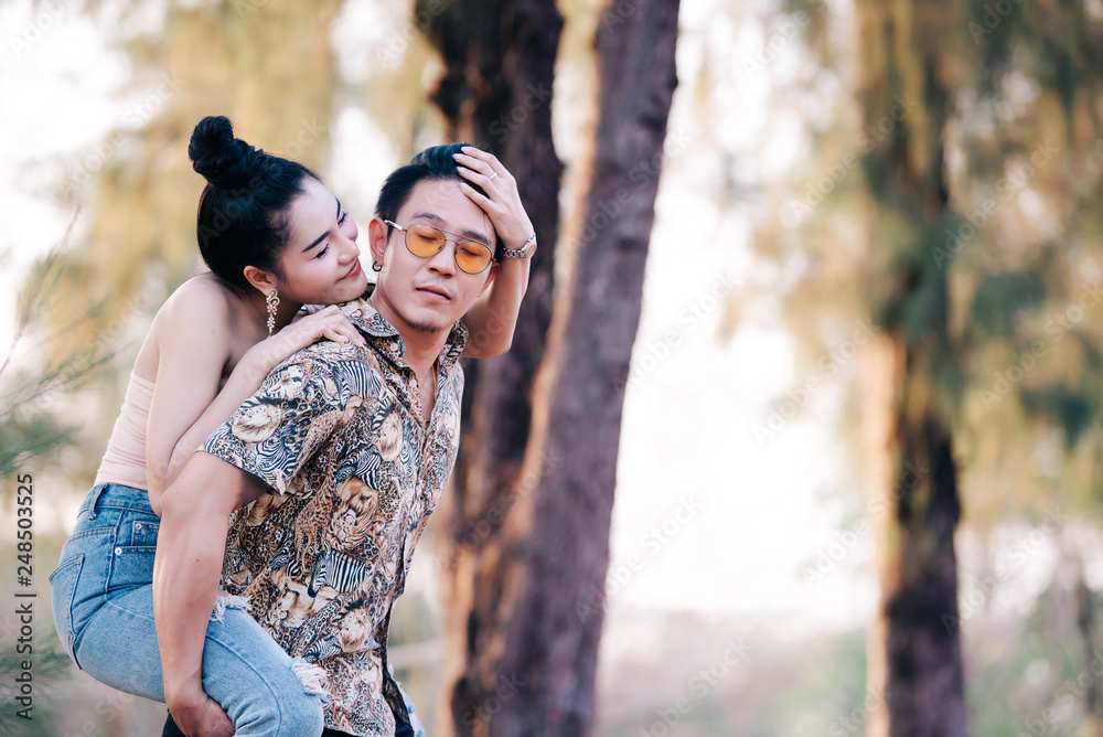 Picture of asian couple in love have fun,Happy people concept,Thailand people,Love is everything,Valentive day Picture of asian couple in love have fun,Happy people concept,Thailand people,Love is everything,Valentive day