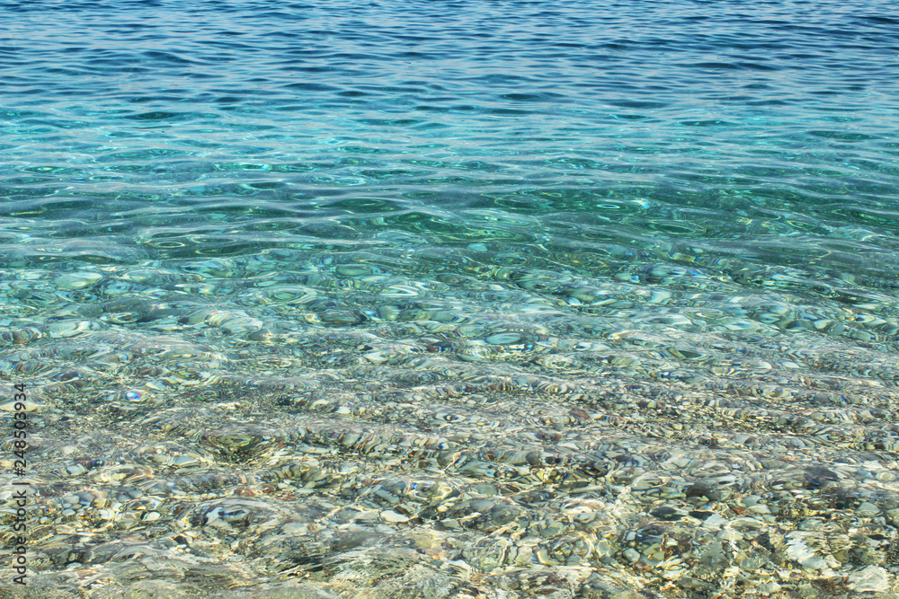Fototapeta premium Crystal clear water, summer holidays concept