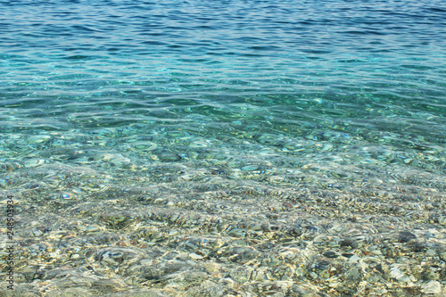 Crystal clear water, summer holidays concept