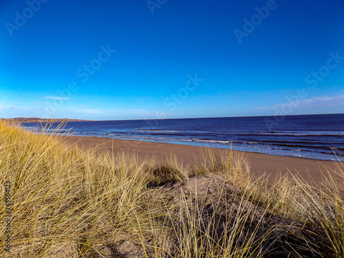 Fototapeta Naklejka Na Ścianę i Meble -  sand dunes and blue sky
