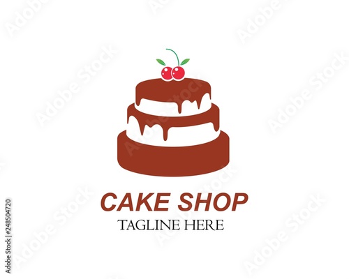 Cake logo vector ilustration