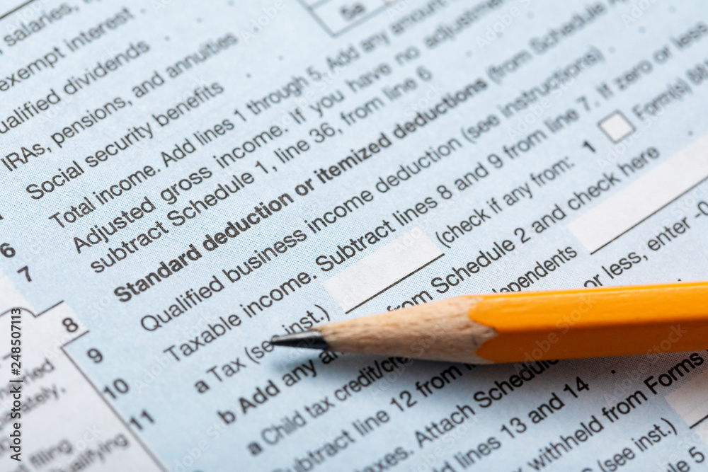 United States 1040 Tax Forms With Pencil For 2018 2019 Season United States 1040 Tax Forms With Pencil For 2018 2019 Season