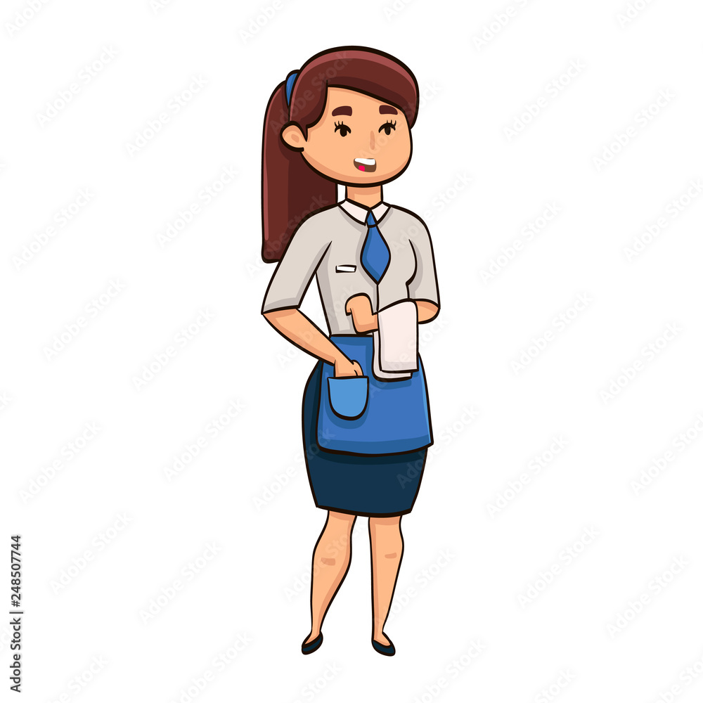 cartoon girl professional specialist cartoon girl professional specialist