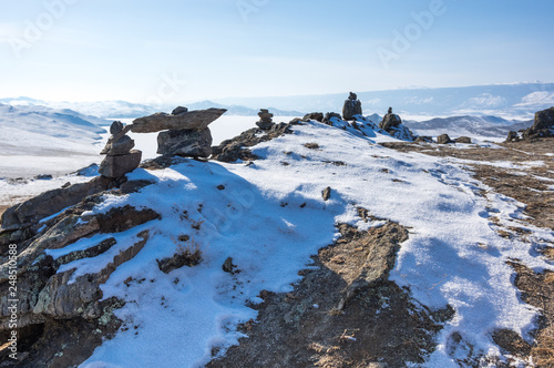 Panoramic view of Olkhon Island photo