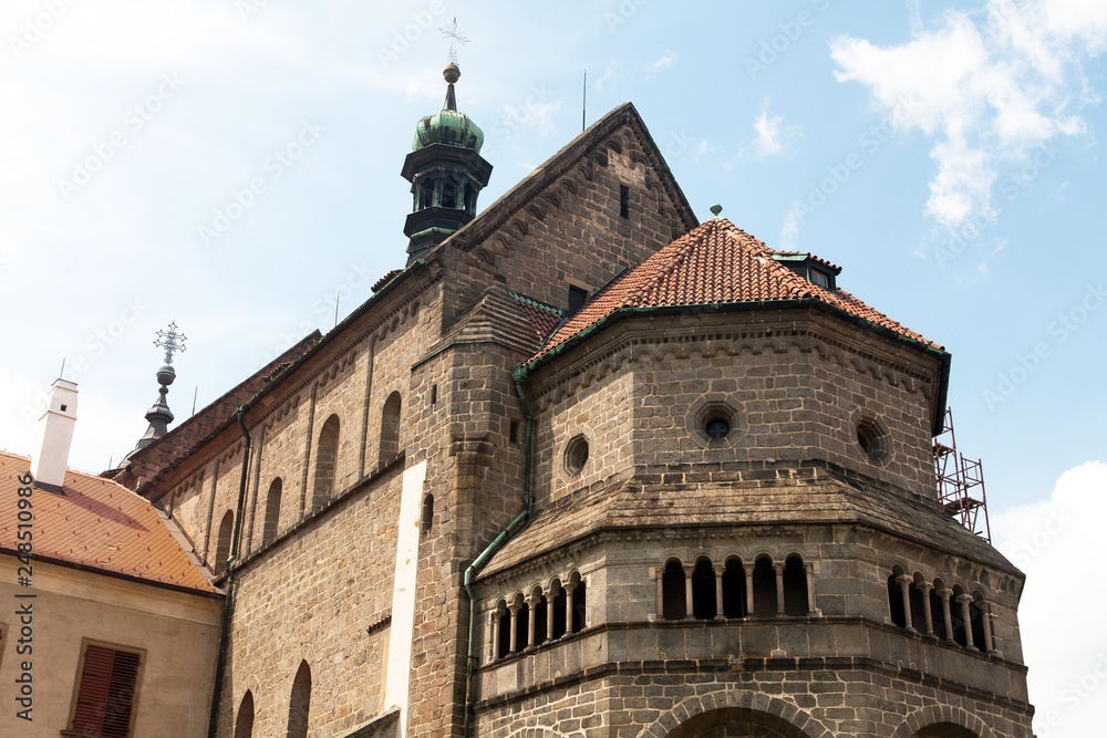Basilica St Procopius in Trebic monastery Czech Republic