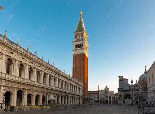 Panoramic view to San Marco square in Venice, Italy early © Valeri Luzina