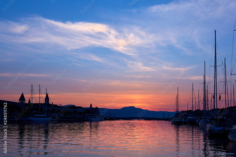 sunrise in harbour