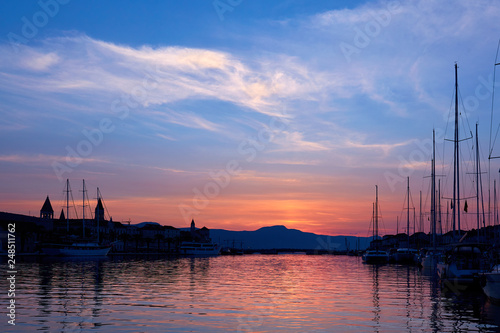 sunrise in harbour