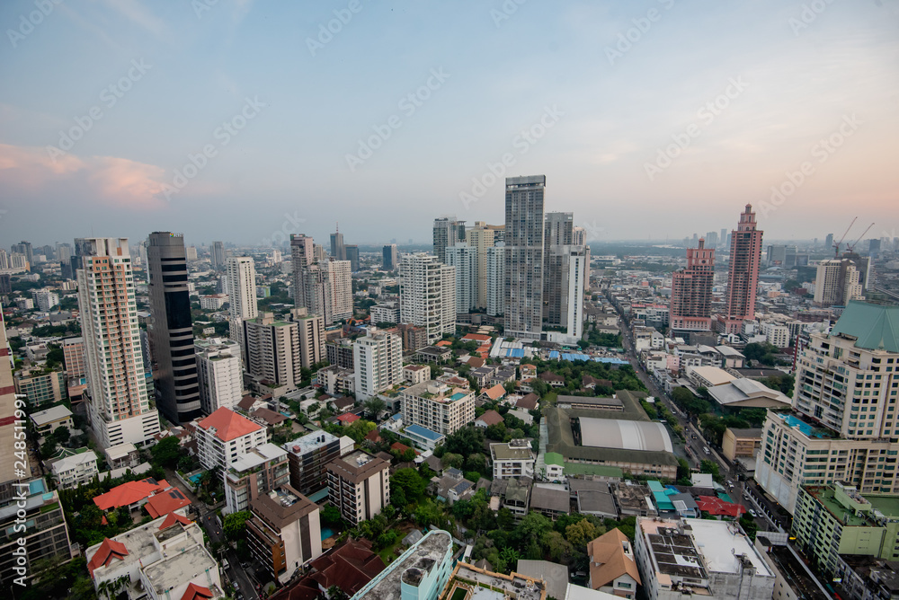 Naklejka premium Cityscape of Bangkok,Thailand