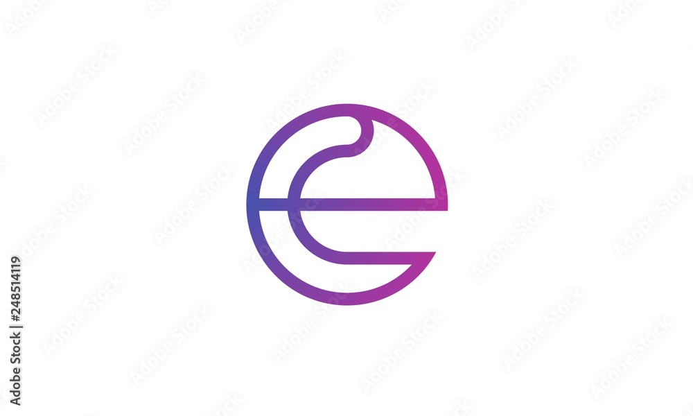 e abstract logo e abstract logo