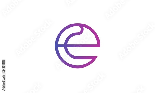 e abstract logo