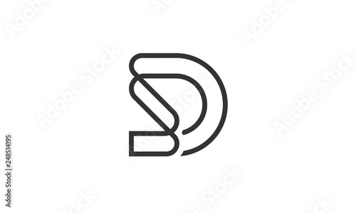 d abstract logo