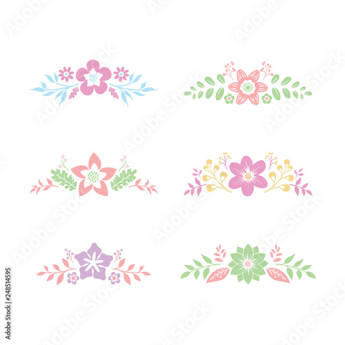 floral cut out files, custom vinyl decals, simple floral cut out