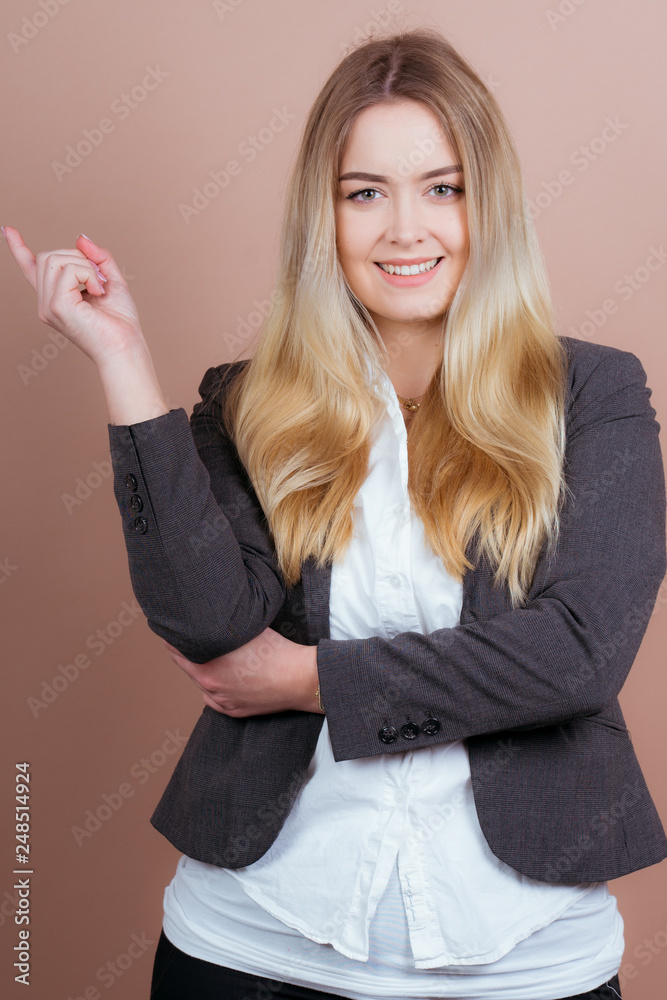 a successful business girl in a office a successful business girl in a office