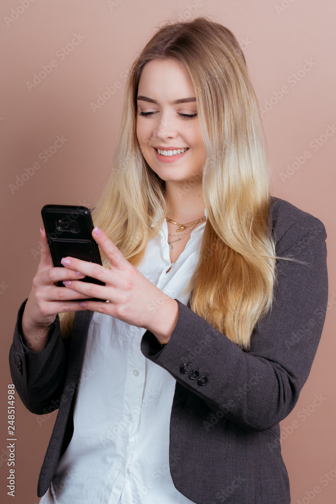 a successful business girl in a office a successful business girl in a office