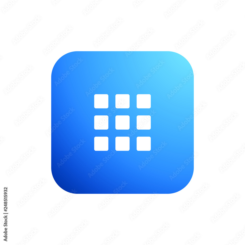 Modern Apps 9 Grid Menu Icon Button Logo Modern Apps 9 Grid Menu Icon Button Logo