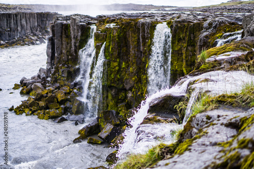 Dramatic Splashing Waterfal