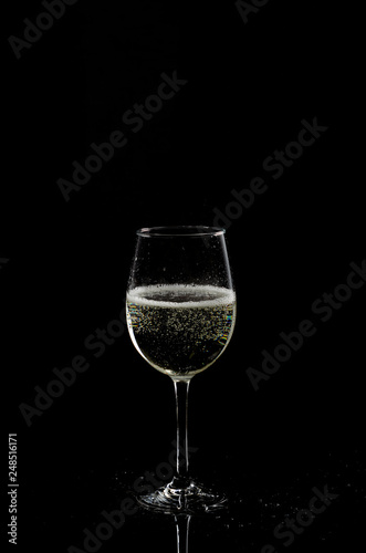 Festive drink in a glass.