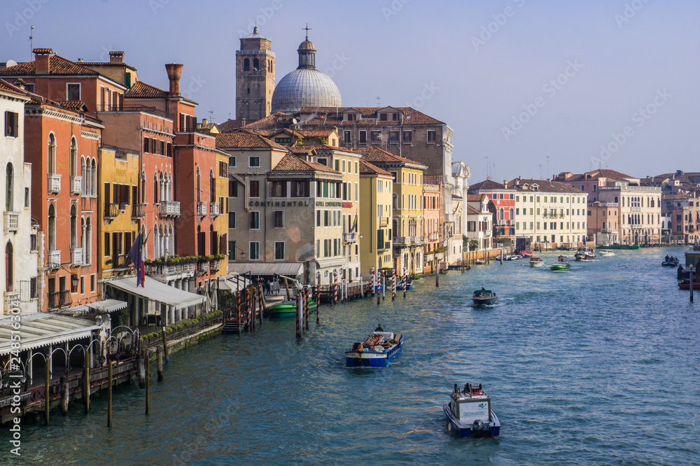 View of the main canal of venice