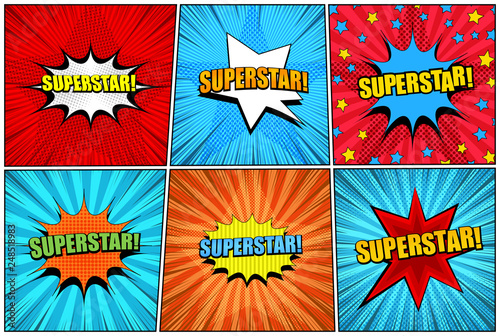 Comic superstar bright collection photo