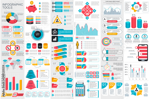 Infographic elements data visualization vector design template. Can be used for steps, options, business processes, workflow, diagram, flowchart concept, timeline, marketing icons, info graphics.